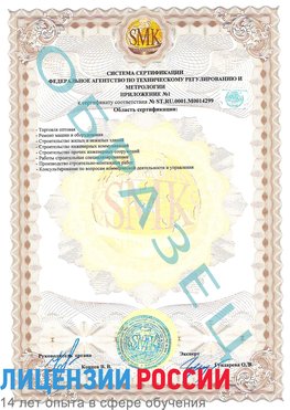 Образец сертификата соответствия (приложение) Медногорск Сертификат ISO 14001